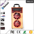 Factory Electroplating speaker cover & panel wooden wireless bluetooth speaker support FM LED shinning TF/SD card music playing